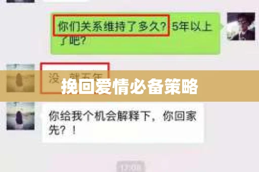 挽回爱情必备策略