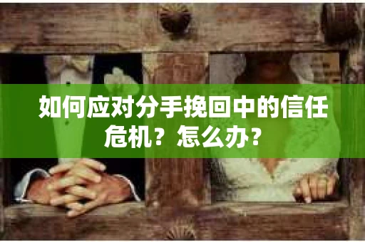 如何应对分手挽回中的信任危机？怎么办？