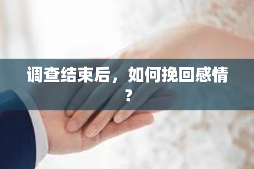 调查结束后，如何挽回感情？